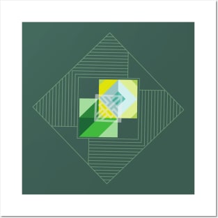 Abstract Geometric Minimalist Modern Posters and Art